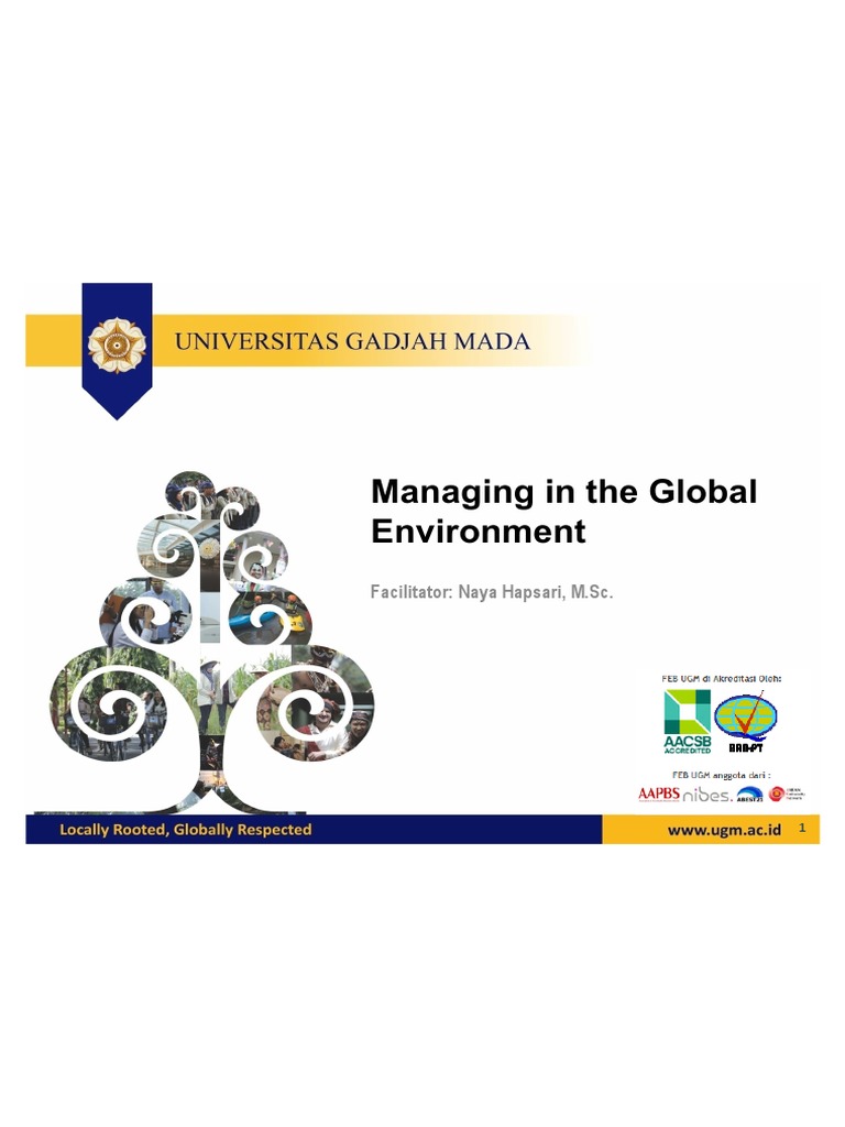Chapter 6 Managing In Global Environment Pdf Globalization