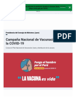 Campaña Nacional de Vacunación Contra La COVID-19 - Gobierno Del Perú