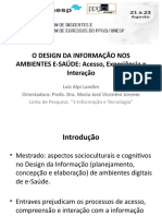 UMA PERSPECTIVA SOCIAL PARA O DESIGN DA INFORMAÇÃO Apresentação