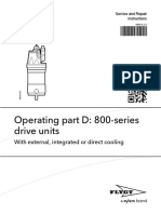 Operating Part D: 800-Series Drive Units: With External, Integrated or Direct Cooling