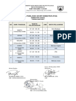 Jadwal Pas