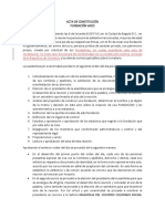 Acta de Constitución de La Fundación Vaco