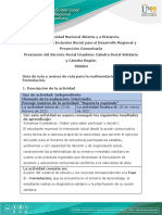 Guía de Ruta y Avance de Ruta Para La Realimentación - Fase 2 - Formulación