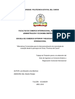 390 Alternativas Comerciales para La Internacionalizacion de Mermelada de Naranjilla