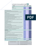 Evaluation Checklist - Sheet1