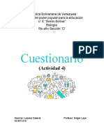 Cuestionario (Bio 4)