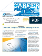 Checklist: Things To Do Before Applying For A Job