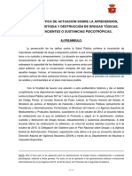 Guía práctica de actuación sobre aprehensión, análisis y destrucción de drogas