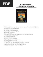 Patrick Geryl - A Profecia de Orion