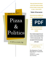 Pizza & Politics Flyer