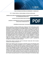 Dinâmica Das Ações de Informação No Regime de Informaçãodo Laboratóriodetecnonologiasintelectuais