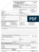 Information Referral: Section A - Information About The Person or Business You Are Reporting