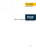 Platinum Resistance Thermometer User's Guide: Hart Scientific