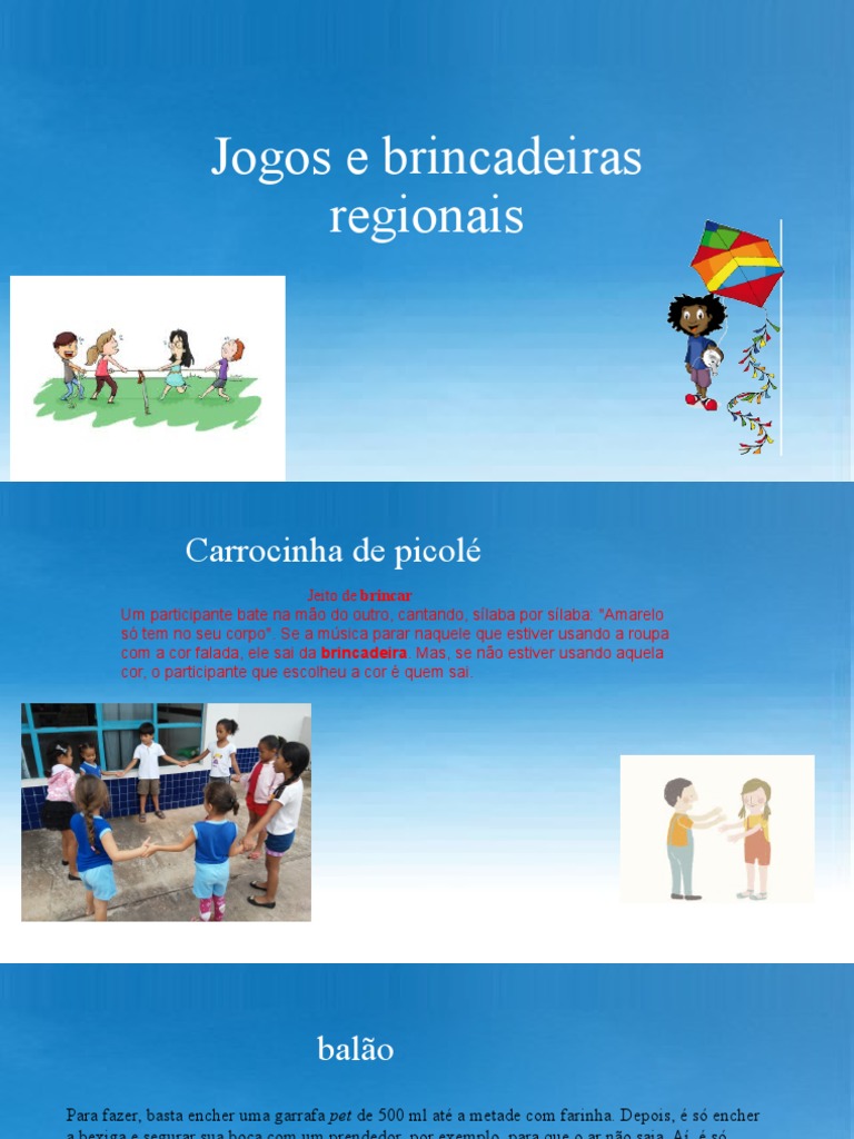 Jogos e Brincadeiras Regionais | PDF