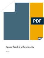 Service Desk E-Mail Functionality