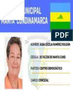 Concejal Alba Ramírez Centro Democrático Manta