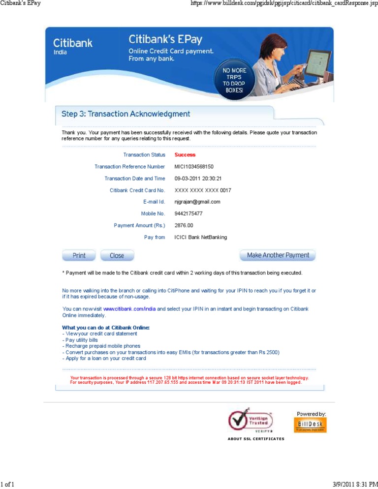Citibank Credit Card Payment Online >> Citi Financial Transaction Citibank Citibank Credit Card Payment Online >> Citi Financial Transaction Citibank