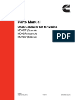 Parts Manual: Onan Generator Set For Marine