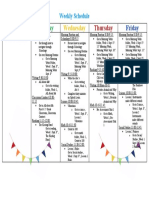 Schedule For Online Learning