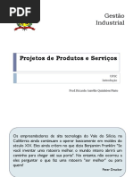 7 - Projetos de Produtos e Serviços