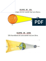 3° Eclipses. Dibujo en cuaderno.