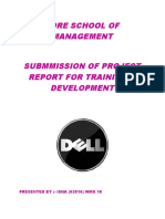 Fore School of Management Submmission of Project Report For Training & Development