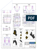 Diseño de pieza mecánica con dimensiones y especificaciones