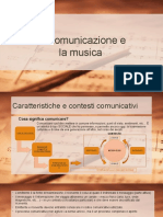 La Comunicazione e La Musica