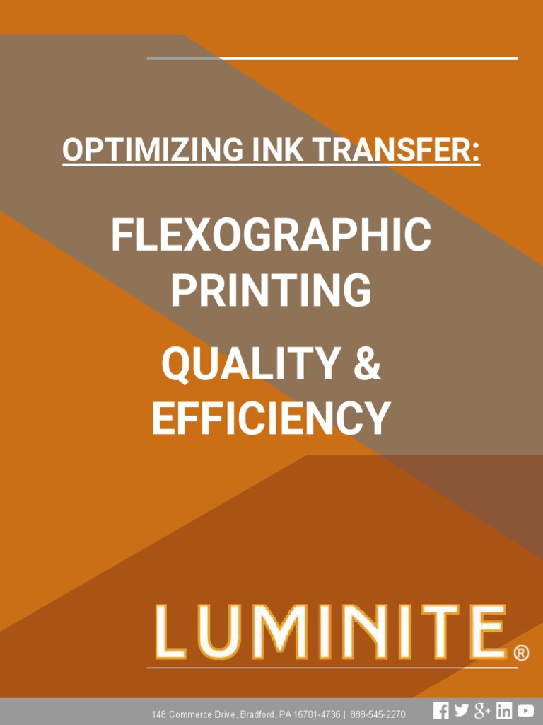 Luminite Po Ink Transfer Optimization PDF Chemistry Materials