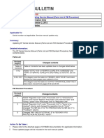 Technical Bulletin: Updating Service Manual (Parts List & PM Procedure)