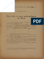 Nota sobre os typos anthropologicos Brasil (1929)