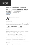 Cloud Readiness / Oracle HCM Cloud Common New Feature Summary