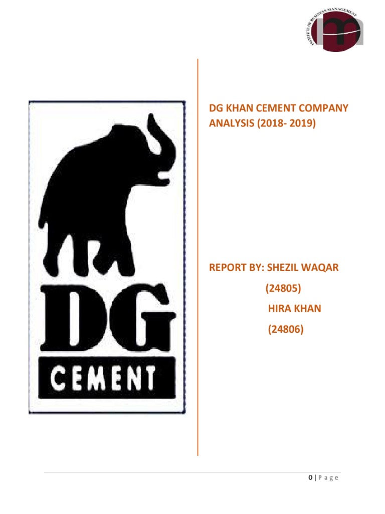 Ibf Report (DG Khan Cement Analysis PDF