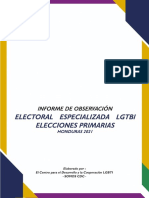 Informe de Observación Electoral Especializada LGTBI Elecciones Primarias 2021 (-SOMOS CDC-)