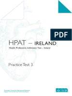 Hpat Ireland Practice Test3