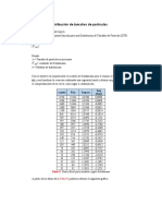 Modelos de Distribución, Cálculo D80, D50, D25 y Distribución en Número