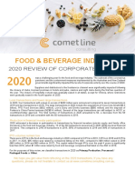 Food & Beverage Industry: 2020 Review of Corporate Activity