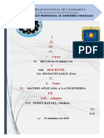 Matrices en La Ingenieria