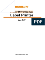 Manual - Label Printer - Windows - Driver - English - V5.07