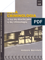 A Nova Criminologia - A Luz Do Direito Penal e Da Vitimologia - Antonio Beristain