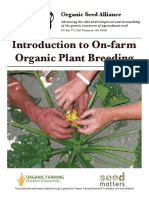 Introduction To On-Farm Organic Plant Breeding