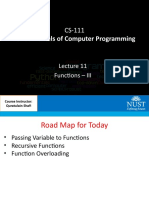 Fundamentals of Computer Programming: Functions - III