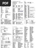 ABC Quick Reference Card: Information & Headers