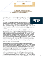 La Relación Entre Magisterio de La Iglesia y Exégesis - Card. Ratzinger A 100 Años de La Creación de La PCB