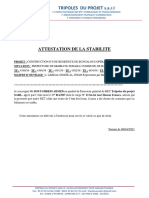 Attestation de Stabilité