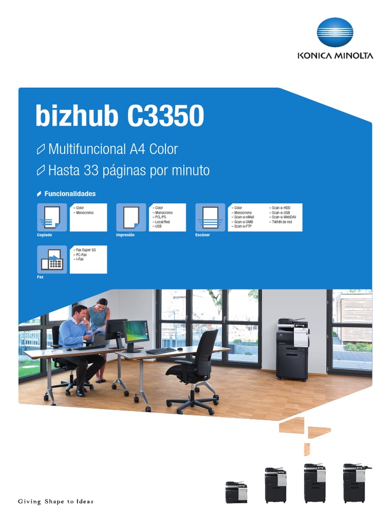 KM Bizhub C3350 DS ES PDF Fax