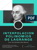 Interpolacion Polinomios de Lagrange