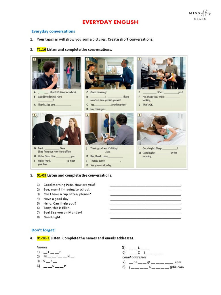 Everyday English Conversations | PDF