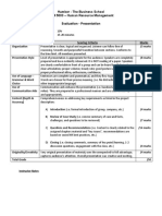 HRM 5003 Presentation Case Study - Evaluation Breakdown