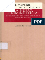 26. La Nueva Criminología - Taylon, Walton y Young